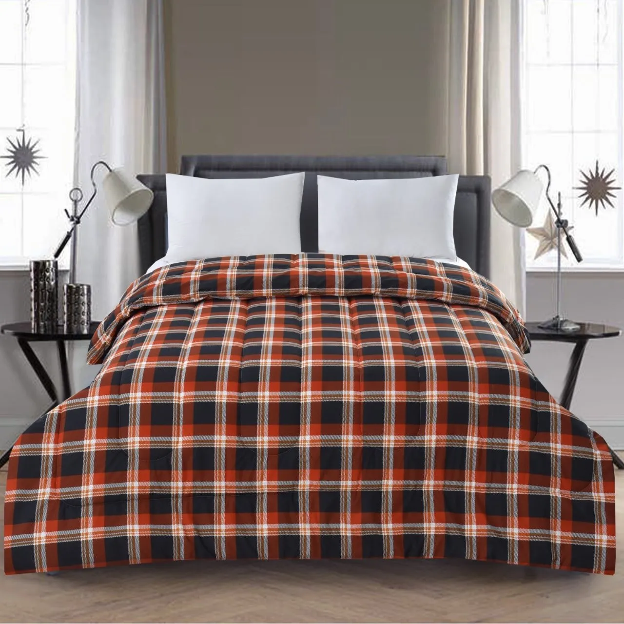 1 PC Double Winter Comforter-Slush Check