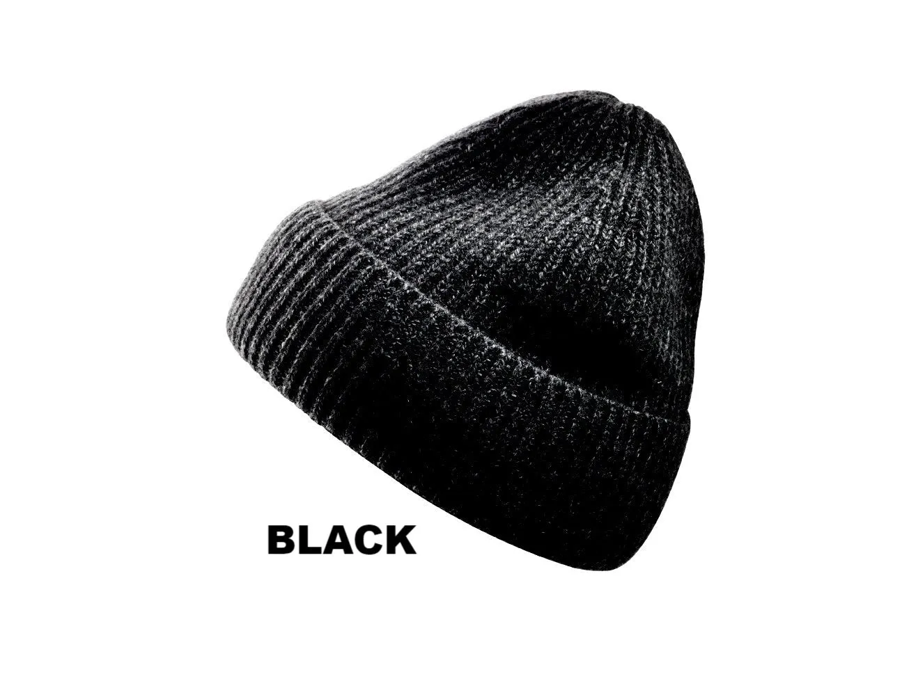 100% Soft Cashmere Cuffed Knit Ribbed Cap From Italy- SOLD OUT FOR SEASON