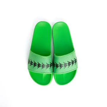 222 Banda Adam 12 Green Fluo Black Slides