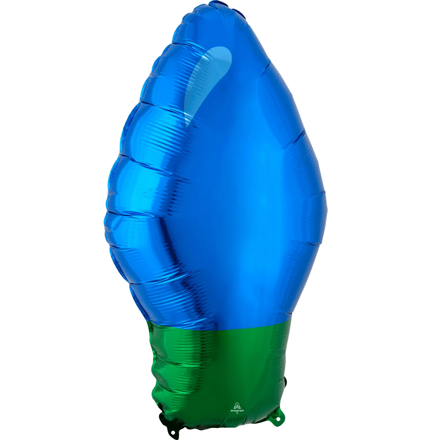 22" BLUE CHRISTMAS LIGHT BULB SHAPE, PACKAGED