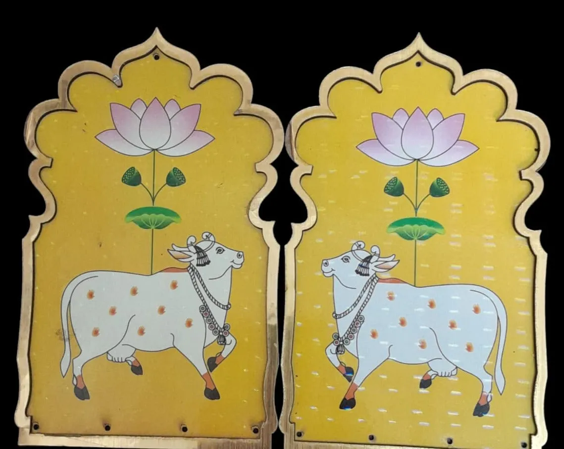 6" MDF cow - set of 4