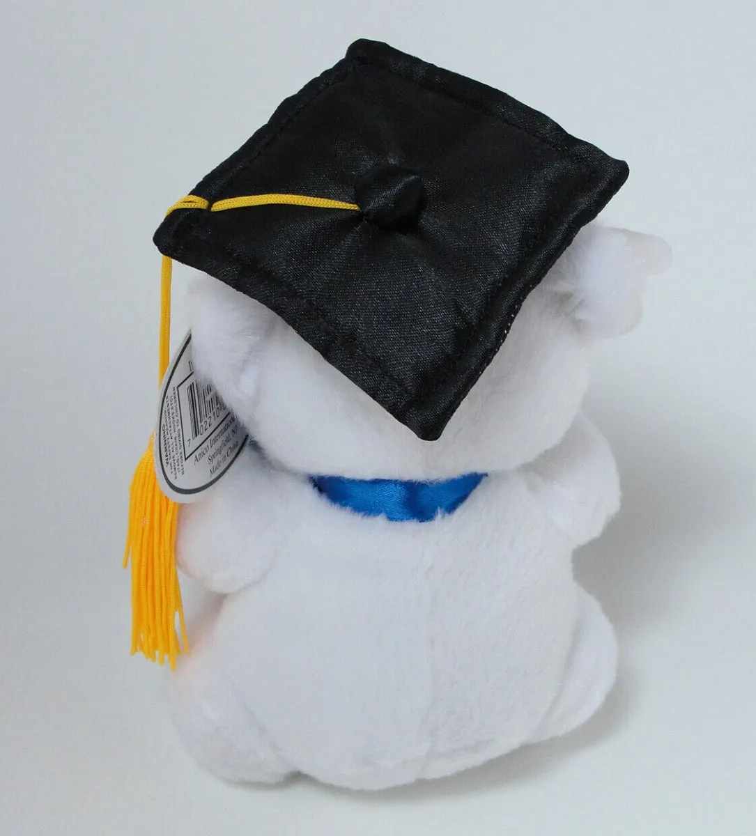 6" White Graduation Bear (1ct)