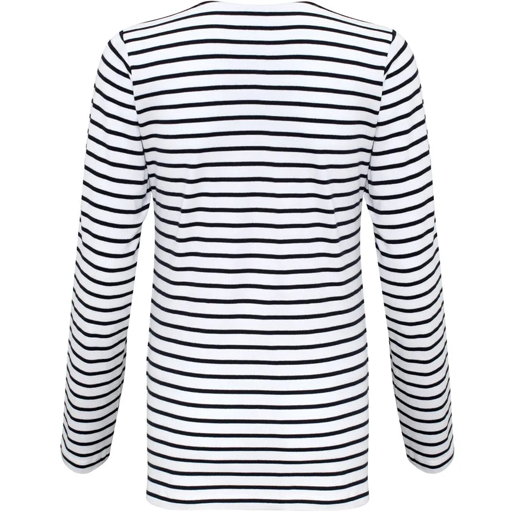 Asquith & Fox Womens/Ladies Mariniere Coastal Long Sleeve T-Shirt