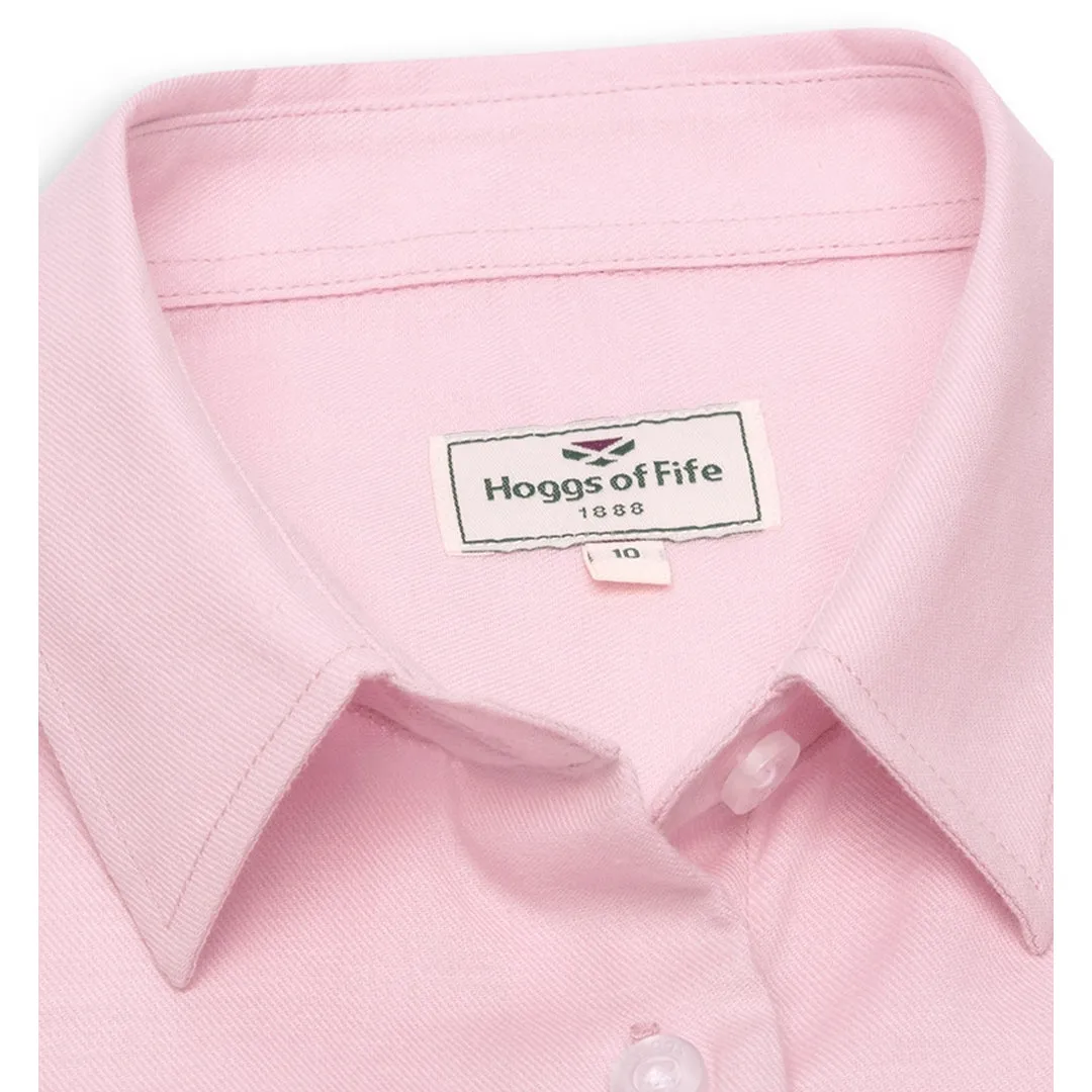 Callie Twill Check Shirt - Pink by Hoggs of Fife