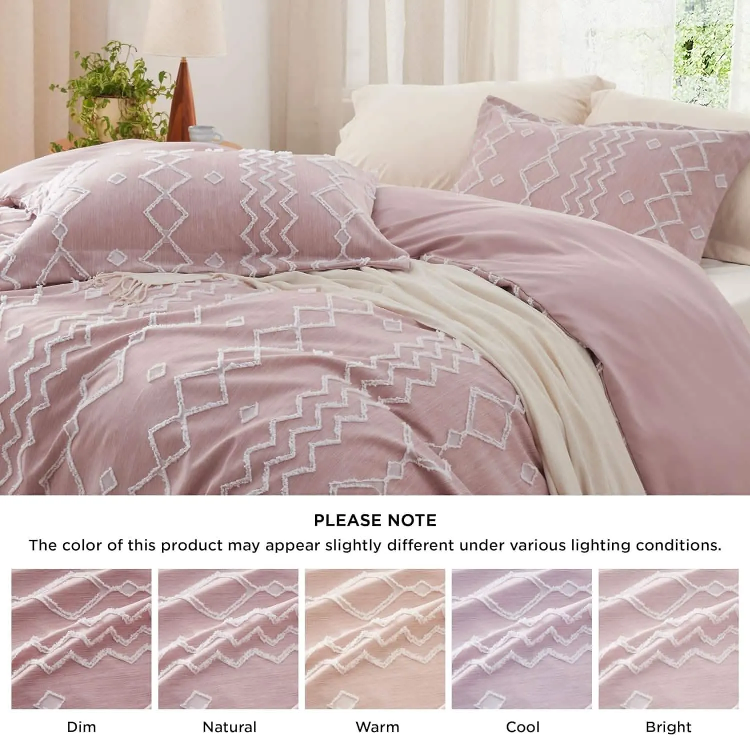 Clipped Jacquard Duvet Cover Set