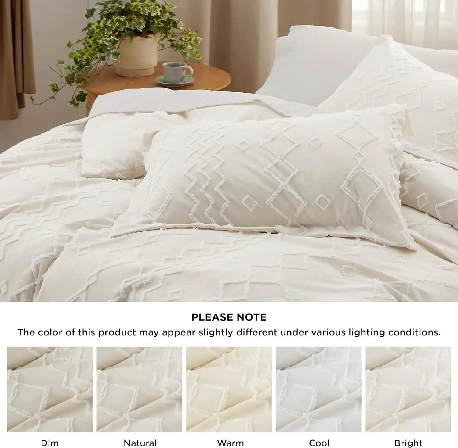 Clipped Jacquard Duvet Cover Set