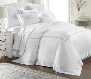 Coral Shadow Stitch Fine Bedding Collection