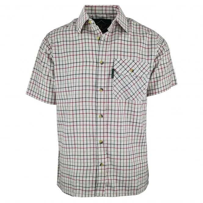 Country Classics Mens Short Sleeved Check Shirt - Beaver Red