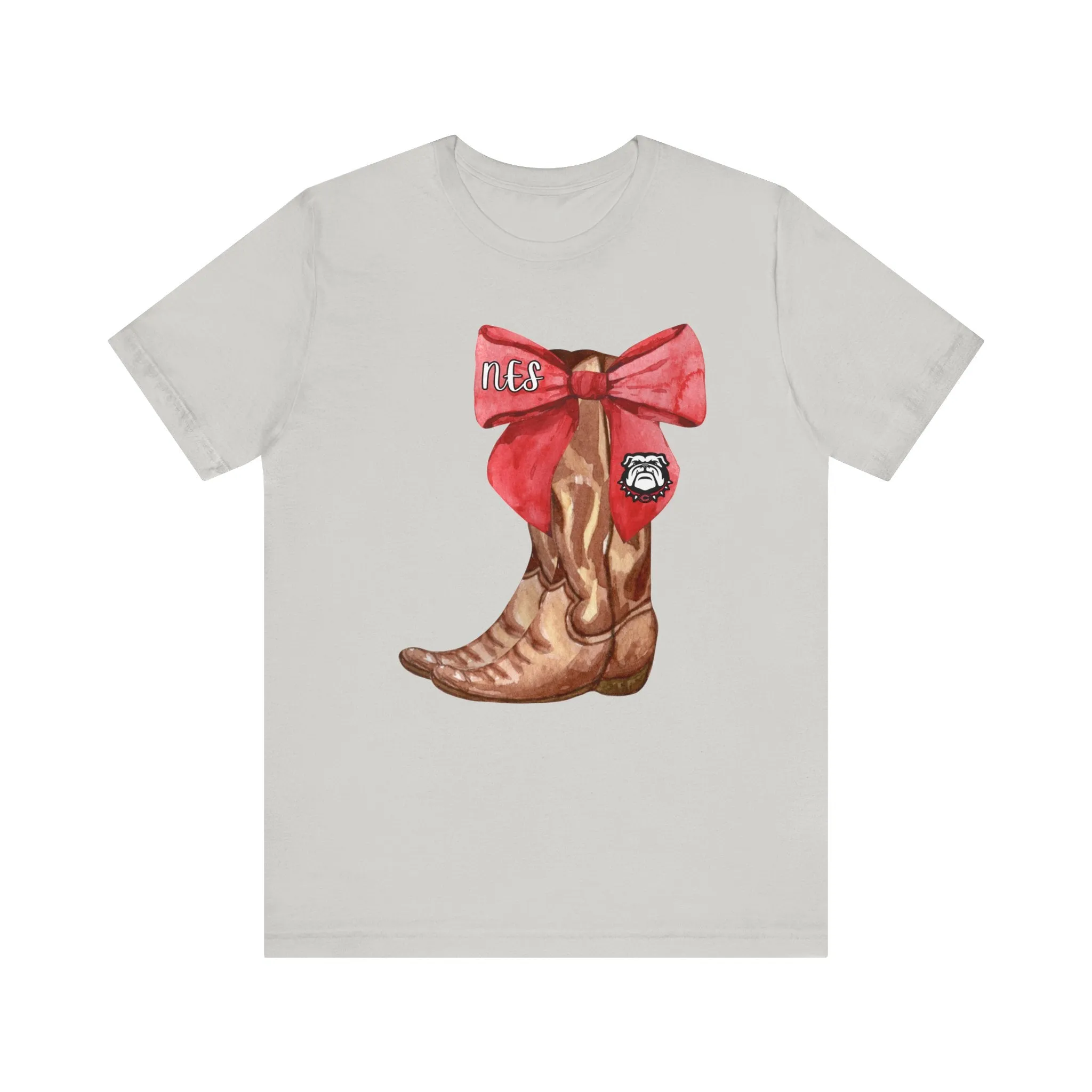 Cowboy boot Bow Unisex Jersey Short Sleeve Tee