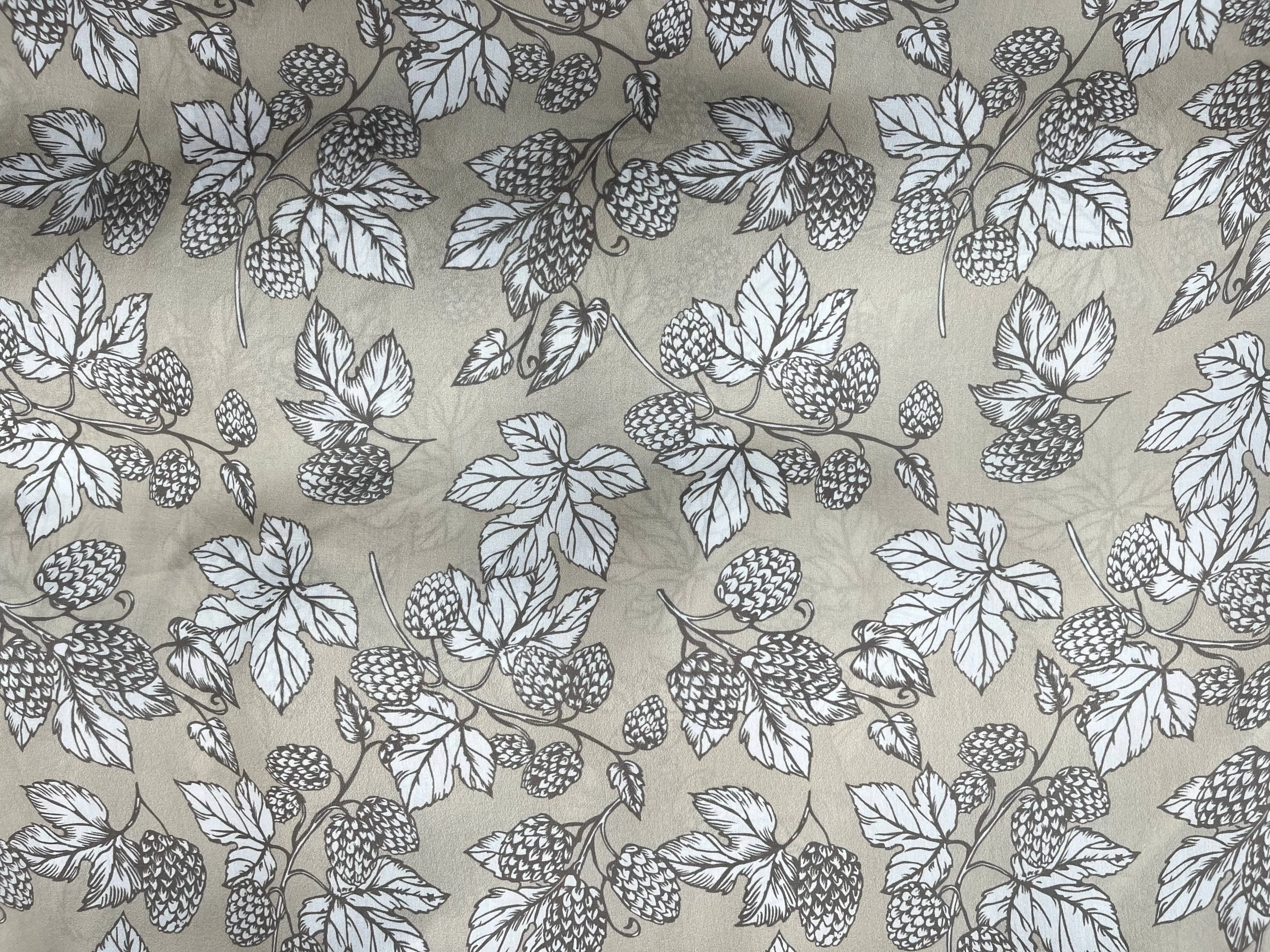 Dahlia Delight - Printed Silky Satin Fabric