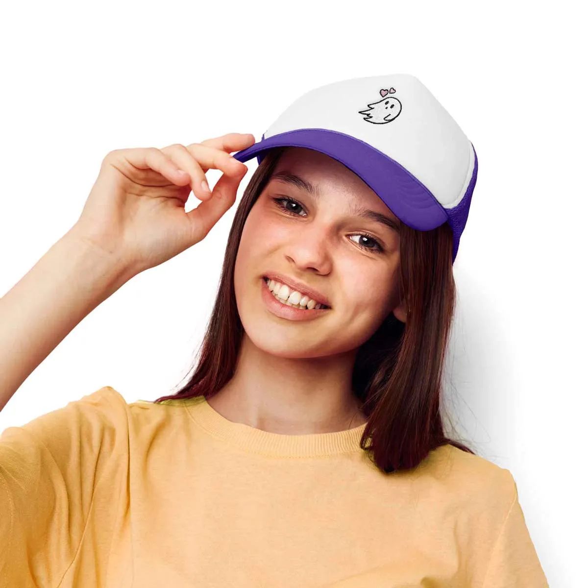 Dalix Heartly Ghost Trucker Hat