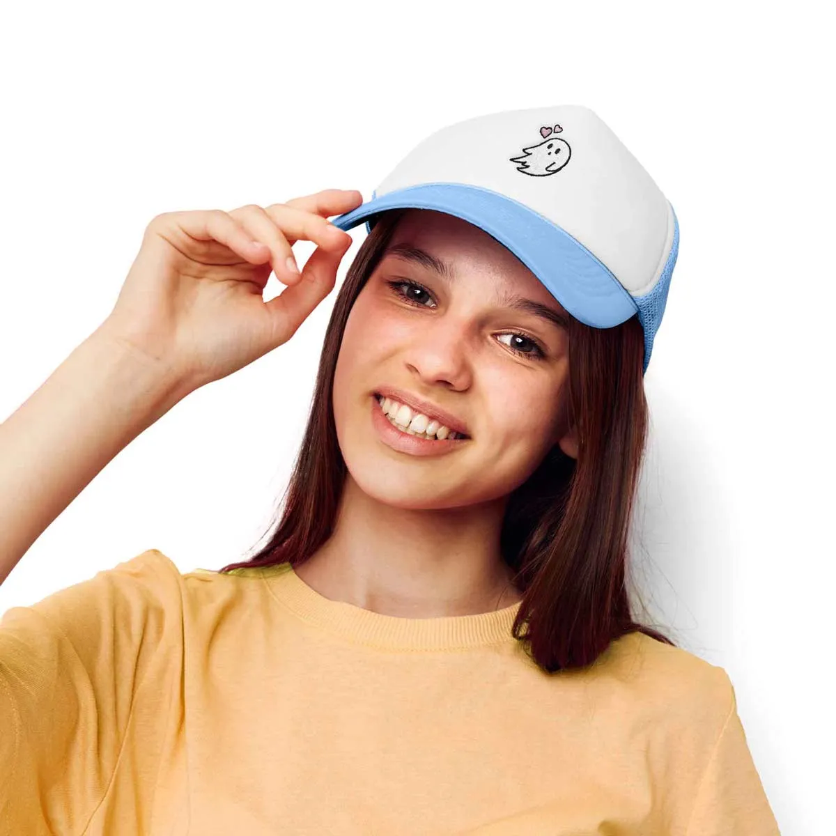 Dalix Heartly Ghost Trucker Hat