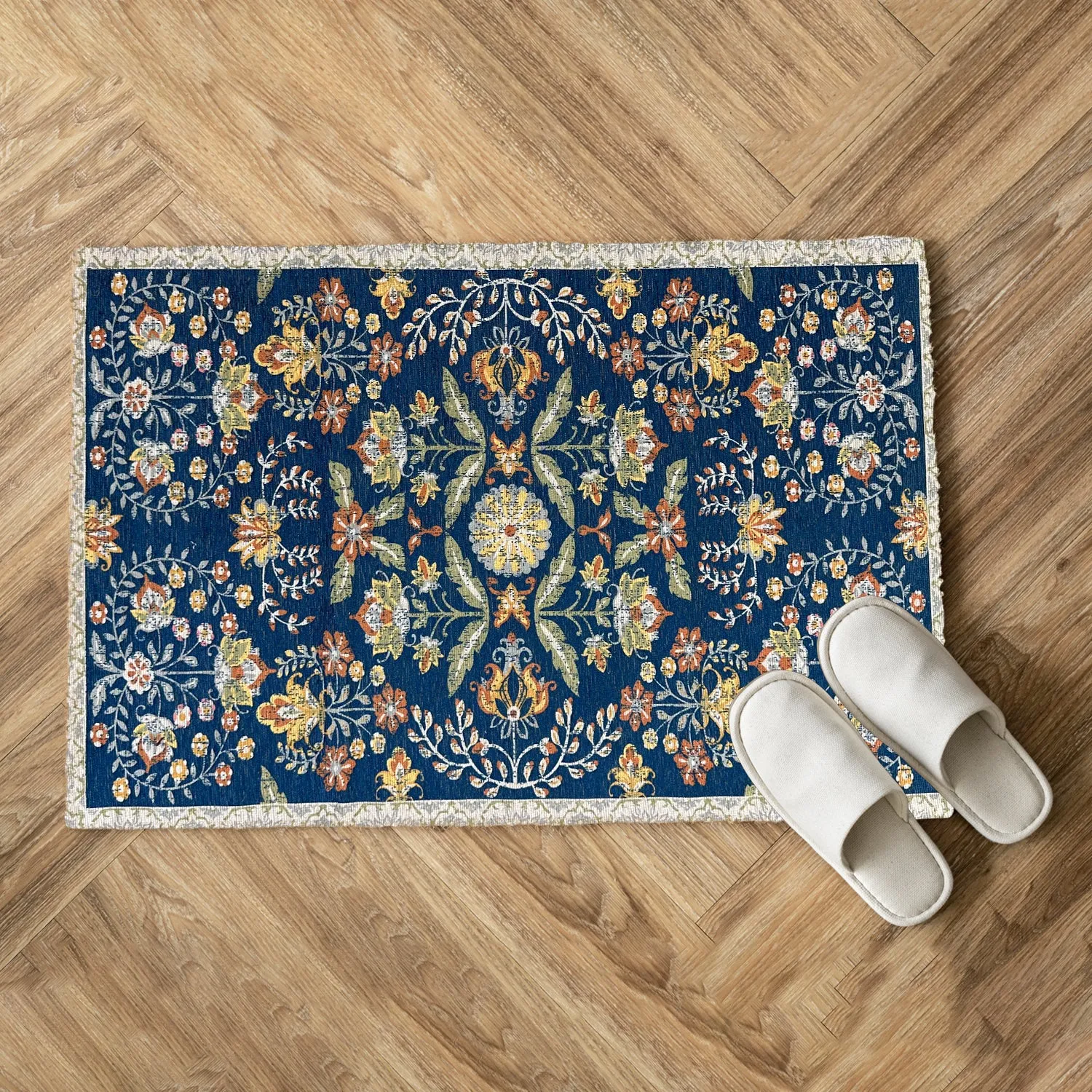 Digital Printed Premium Chenille Floor Carpet Mat, Super Soft Rug with Anti-Skid Backing, Modern Persian Carpet - CR004