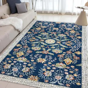 Digital Printed Premium Chenille Floor Carpet Mat, Super Soft Rug with Anti-Skid Backing, Modern Persian Carpet - CR004