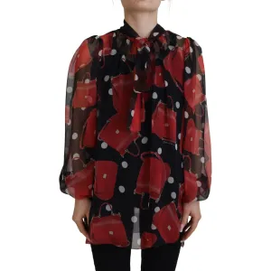 Dolce & Gabbana Sicilian Print Silk Blouse - Luxurious & Chic