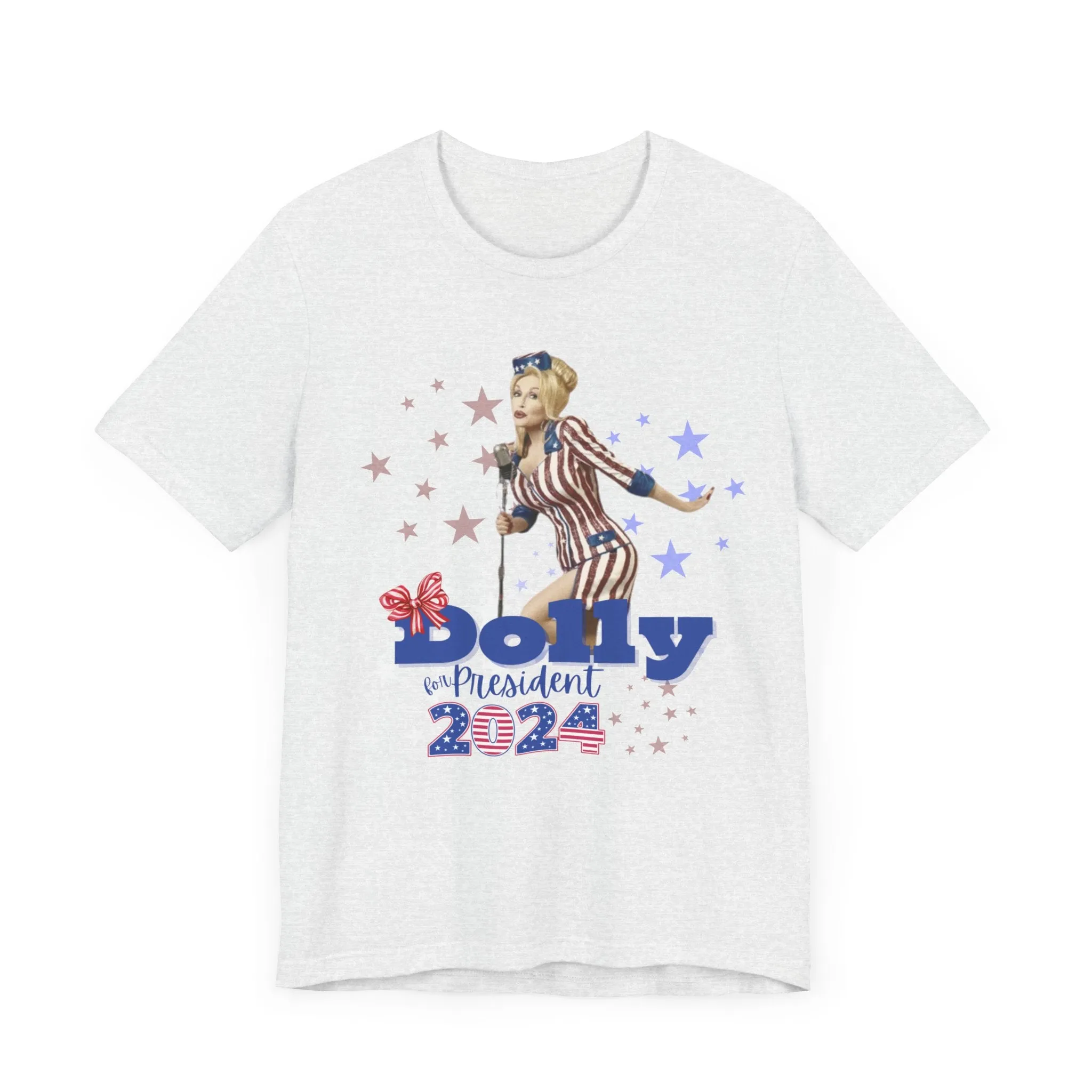 Dolly for President 2024 Bella Canvas Unisex Jersey Short Sleeve Tee