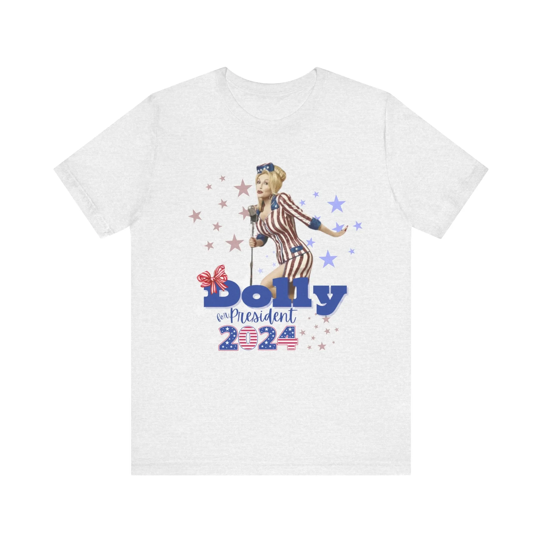 Dolly for President 2024 Bella Canvas Unisex Jersey Short Sleeve Tee