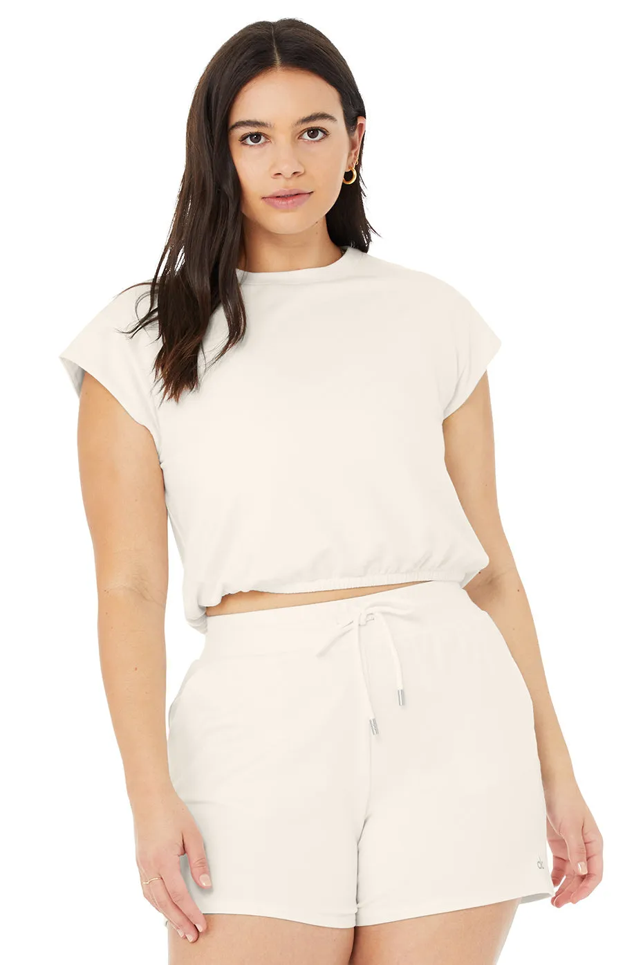 Dreamy Crop Short Sleeve - Ivory