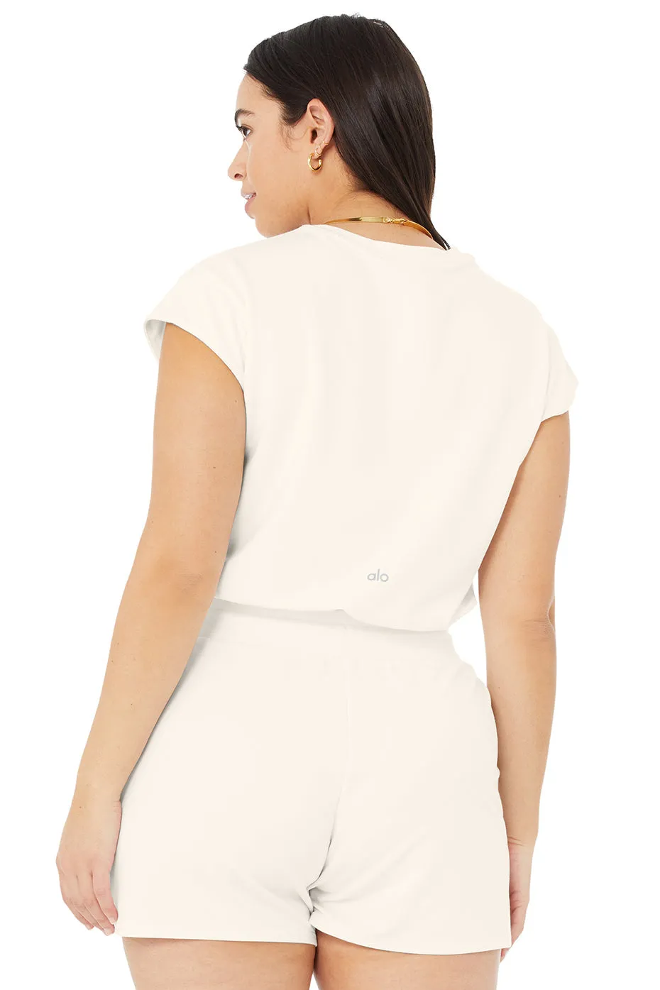 Dreamy Crop Short Sleeve - Ivory