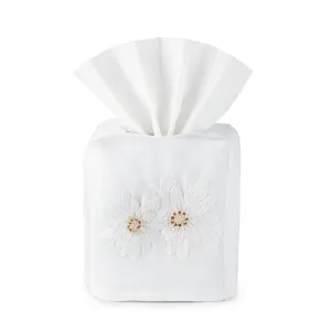 Premium Edelweiss Embroidered Tissue Box Cover