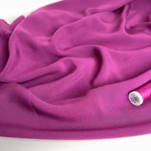 Elegance Magenta Plain Viscose Poplin Fabric