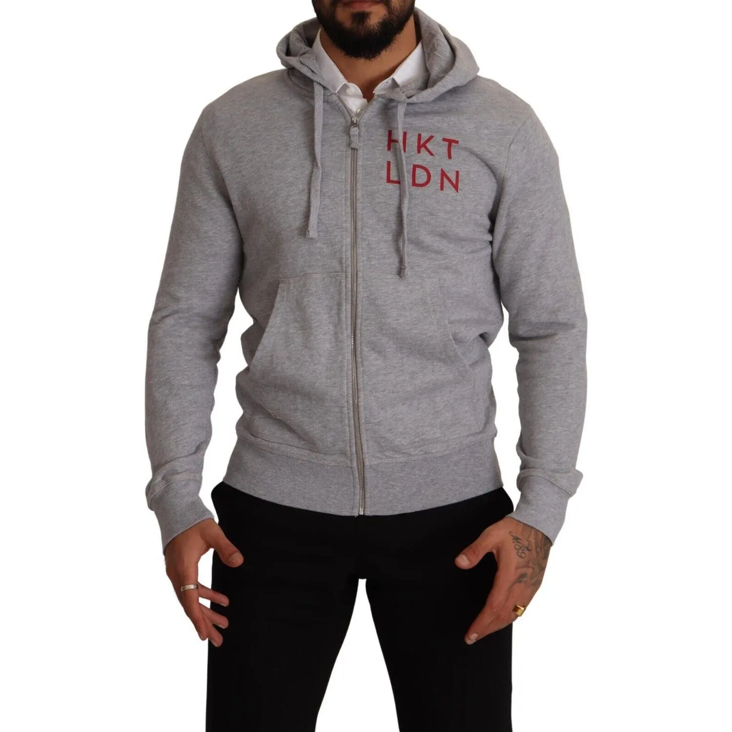 Elegant Hackett Full Zip Hooded Sweater