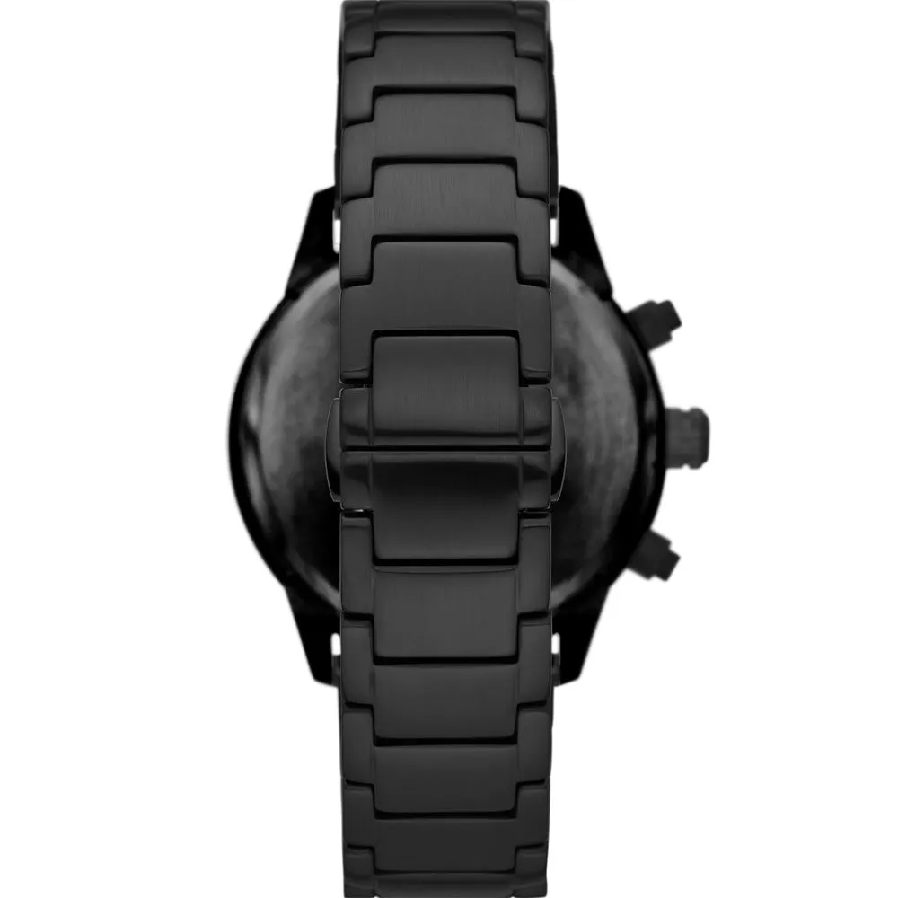 Emporio Armani AR11472 Mario Black Stainless Steel Mens Watch