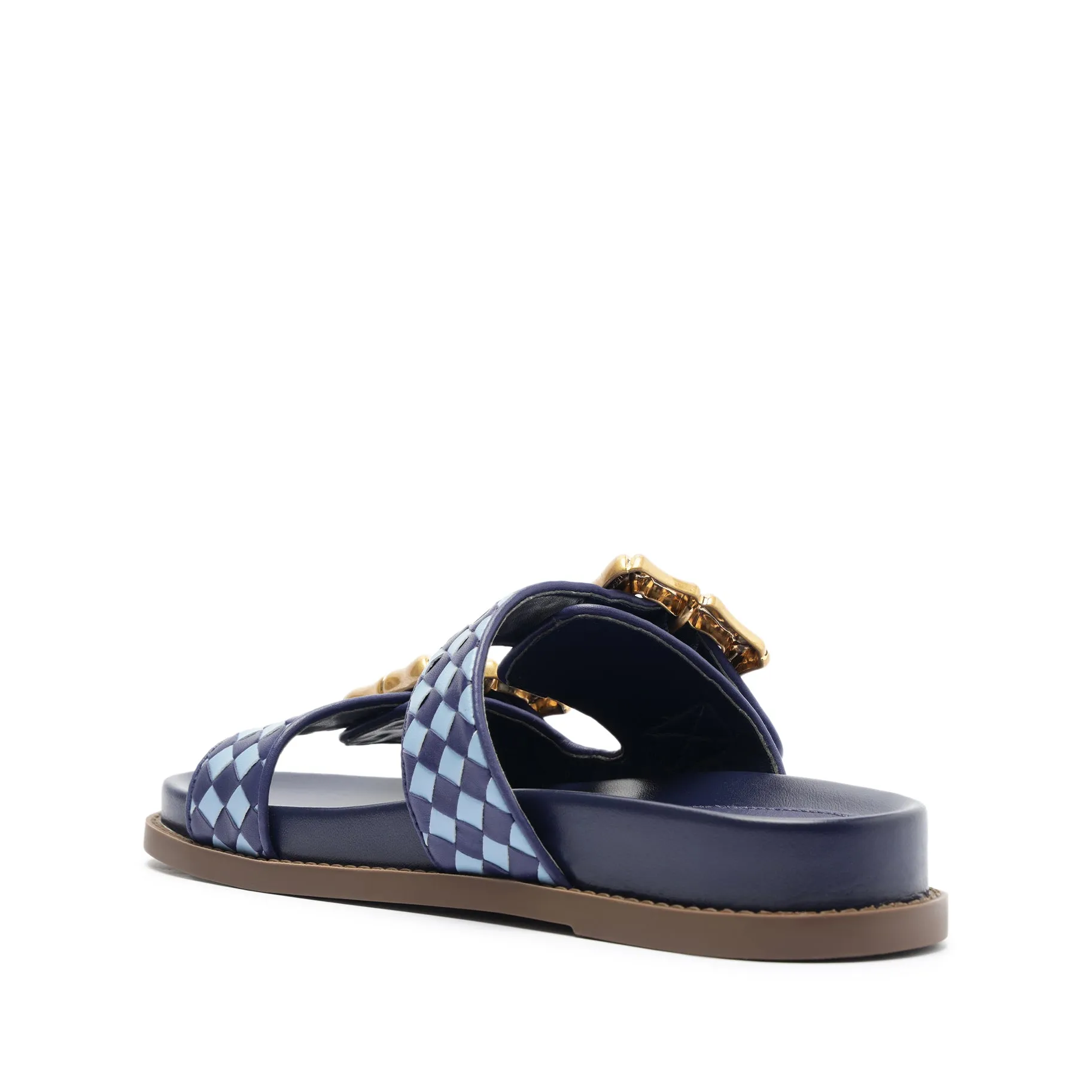 Enola Sporty Woven Leather Sandal