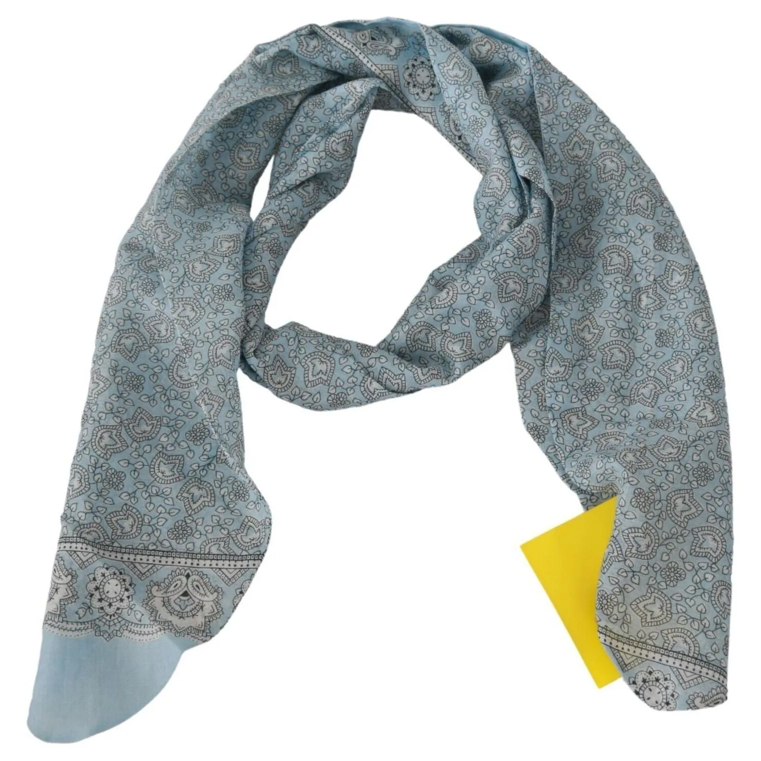 Ermanno Scervino Elegant Silk Bandana Wrap Shawl Scarf