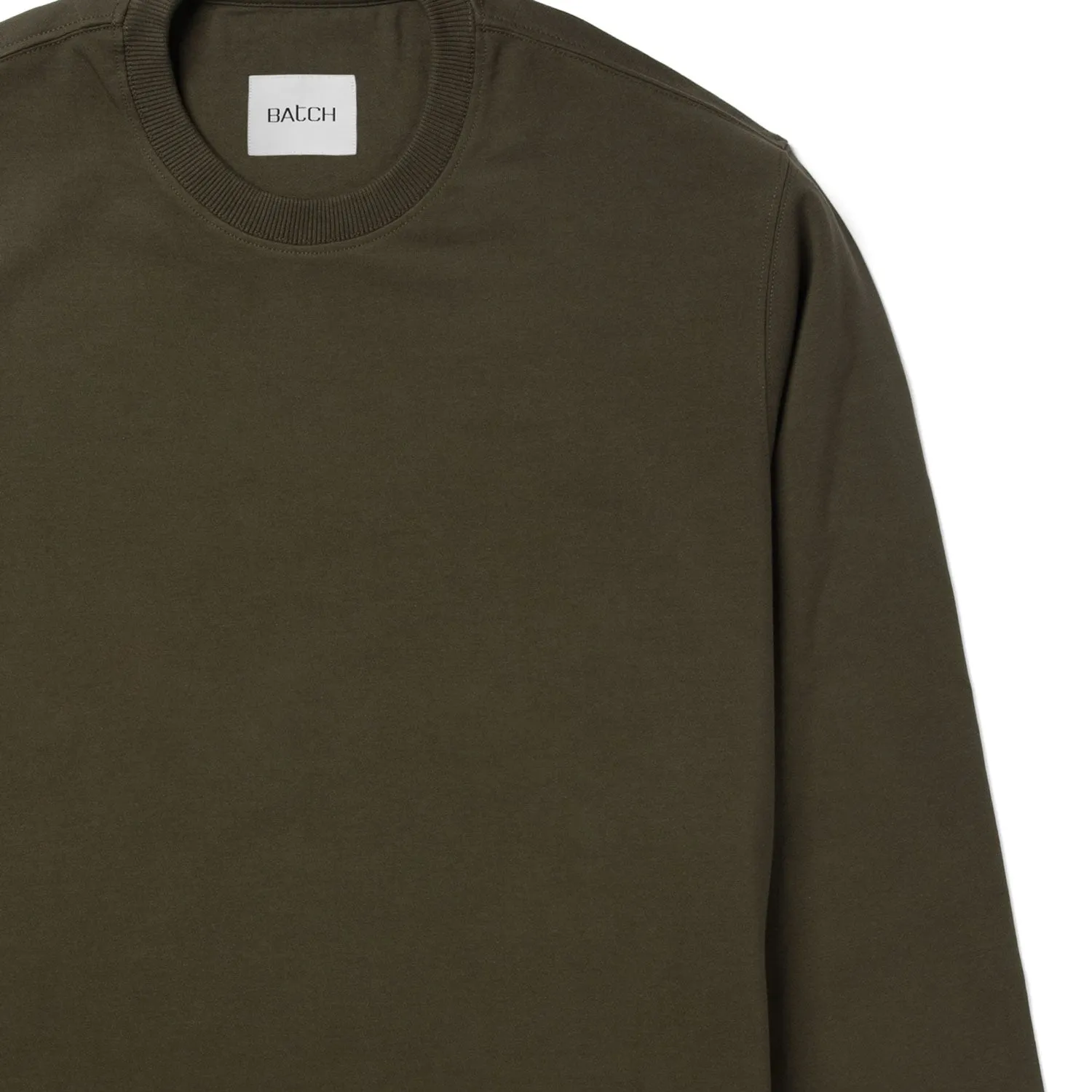 Essential Sweatshirt –  Olive Green French Terry