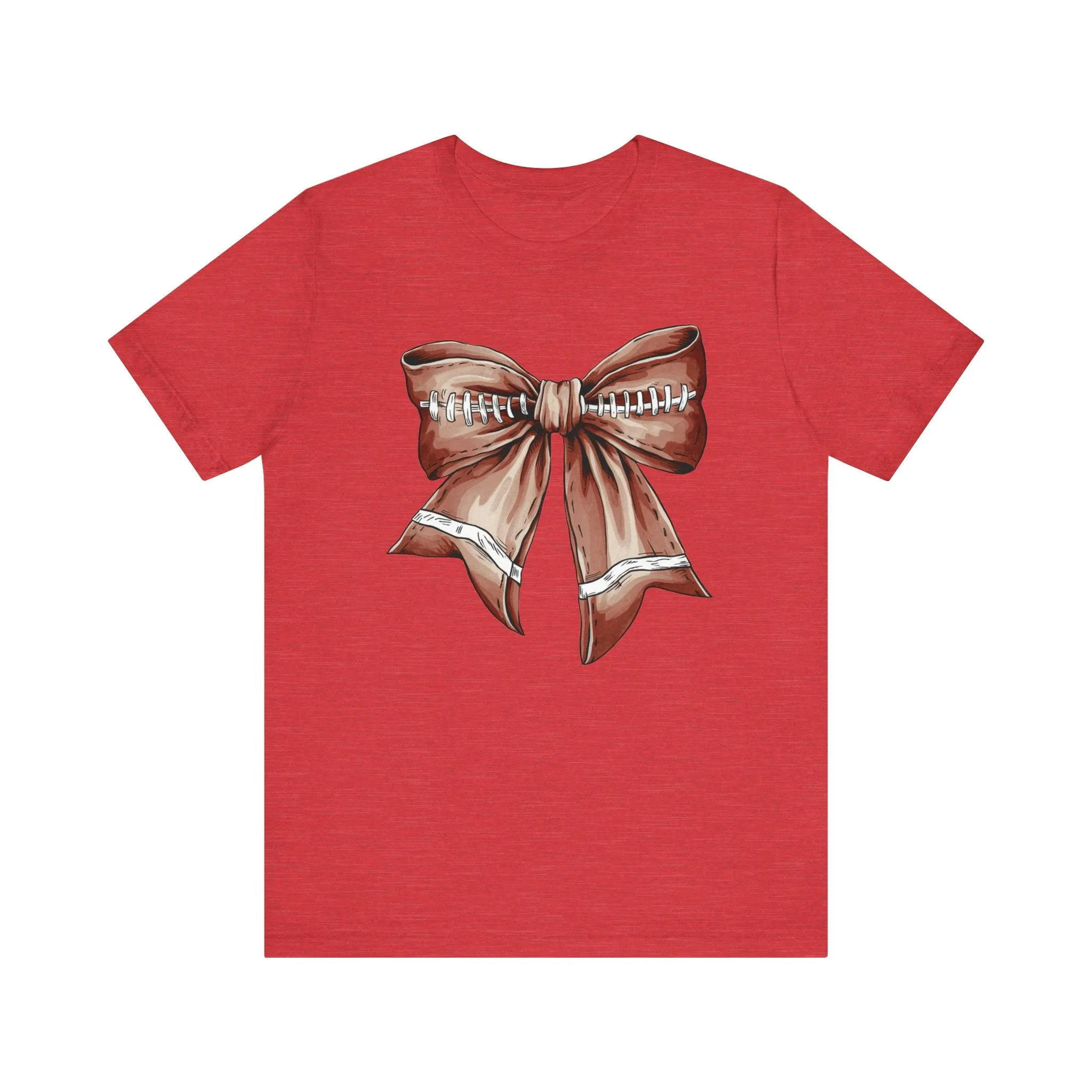 Football Bow Unisex Jersey Short Sleeve Tee