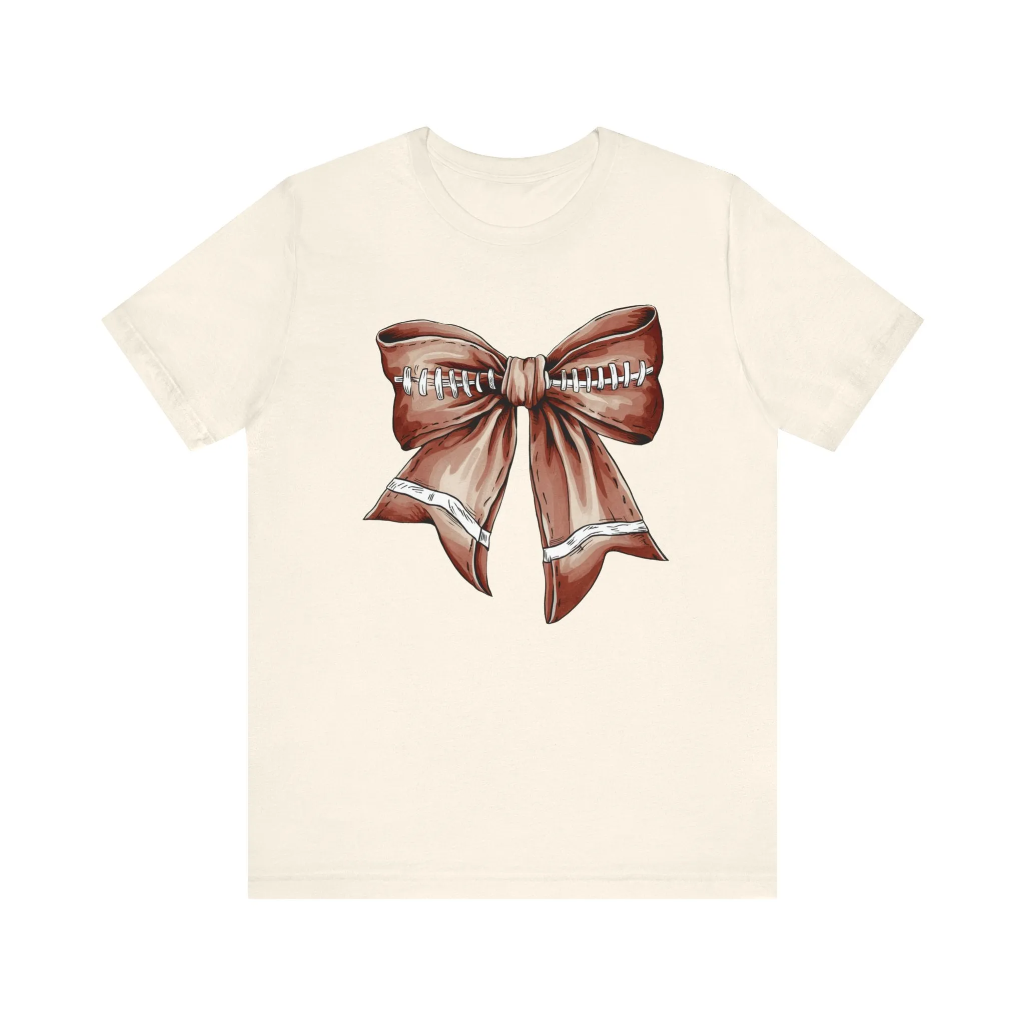 Football Bow Unisex Jersey Short Sleeve Tee