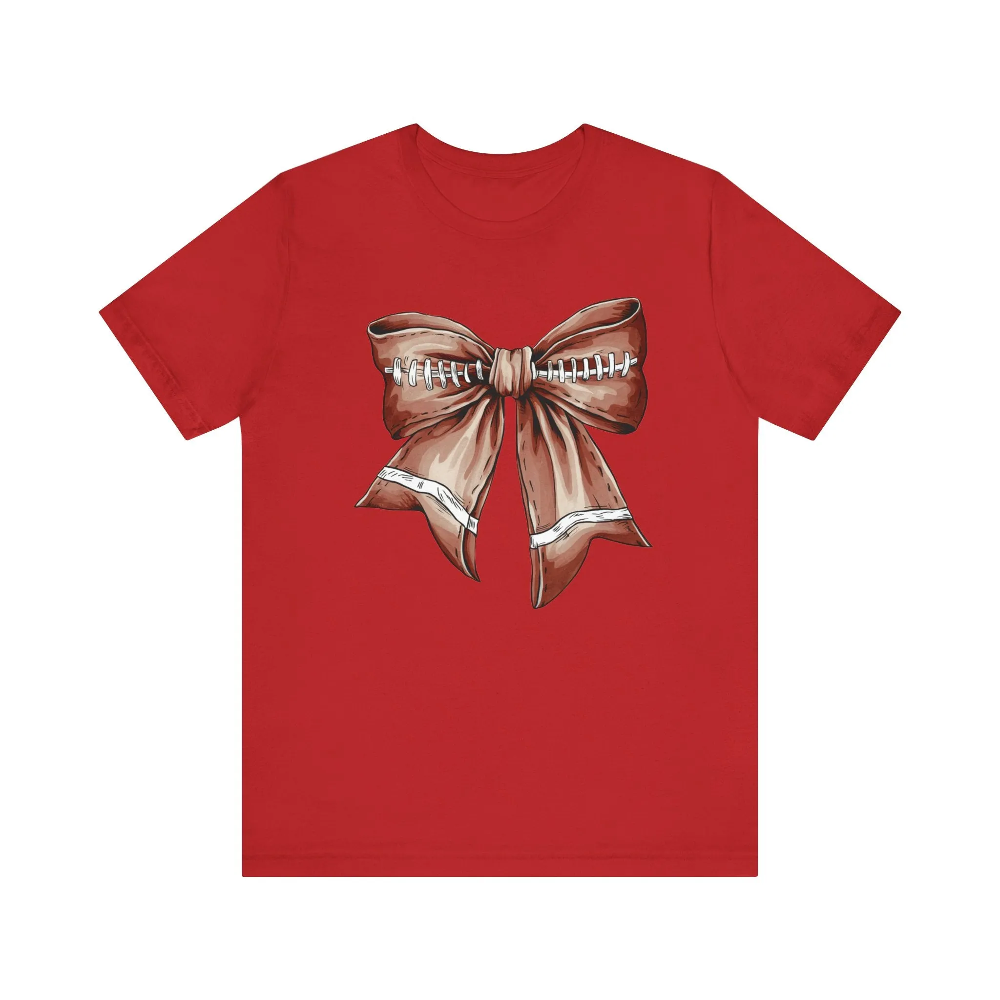 Football Bow Unisex Jersey Short Sleeve Tee