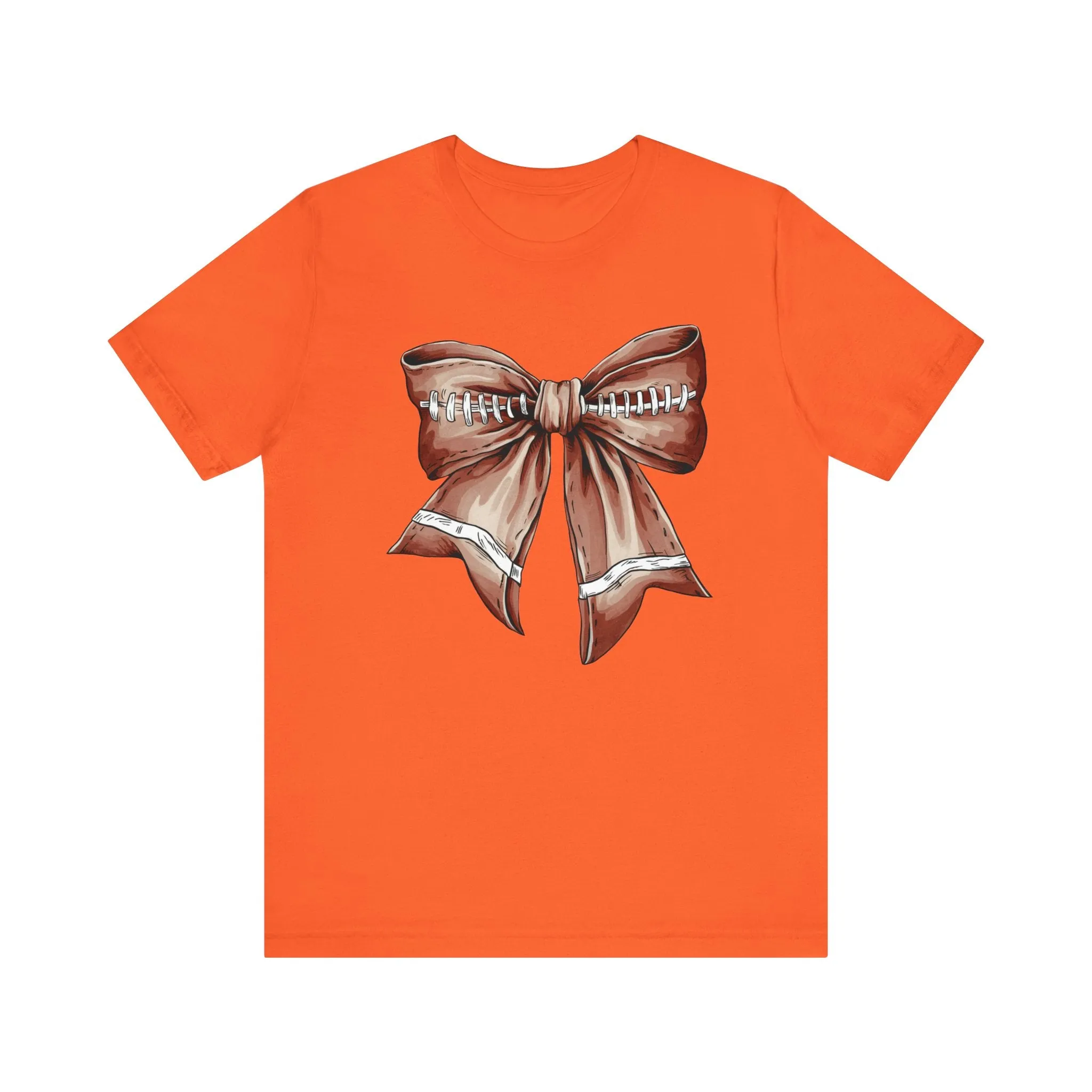 Football Bow Unisex Jersey Short Sleeve Tee