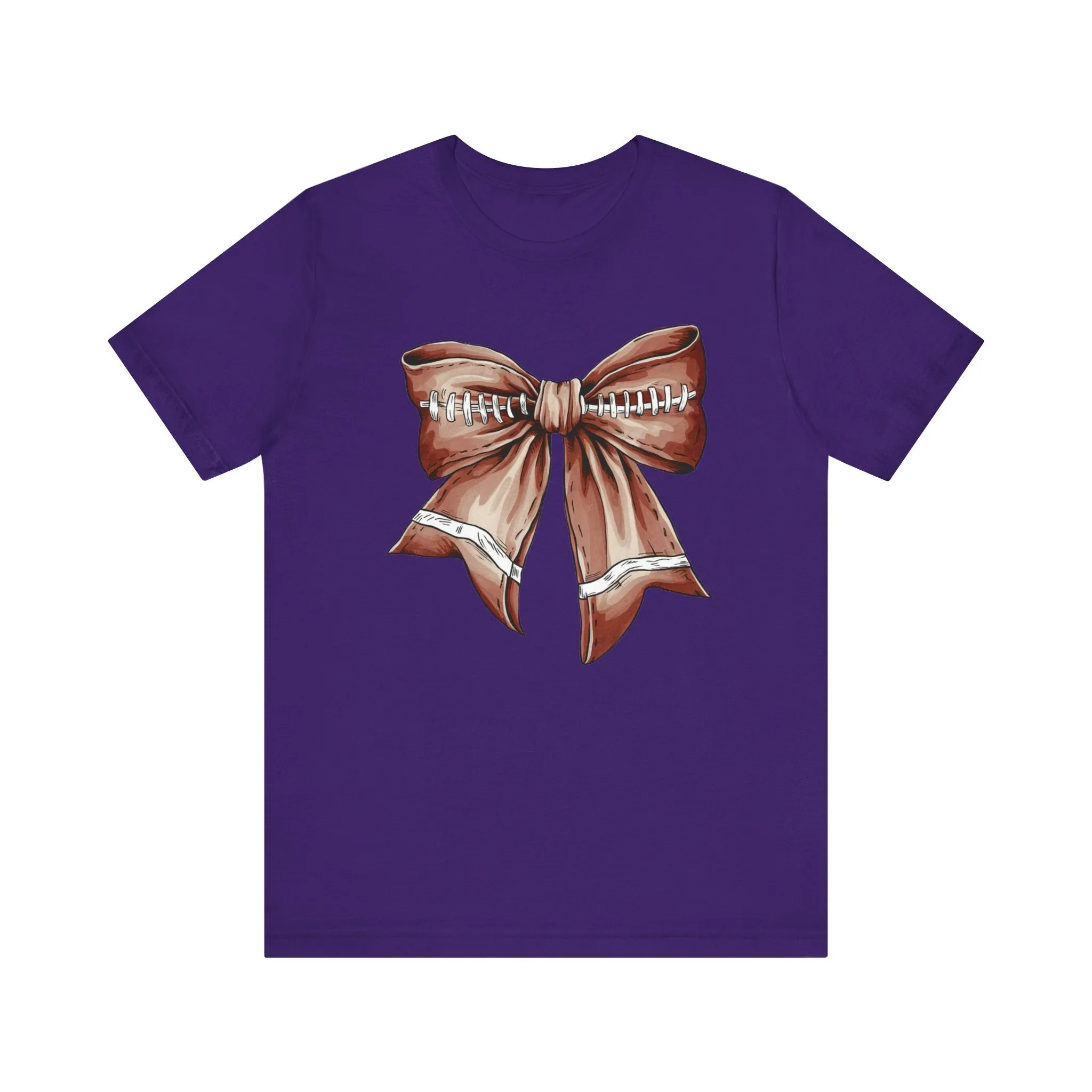 Football Bow Unisex Jersey Short Sleeve Tee