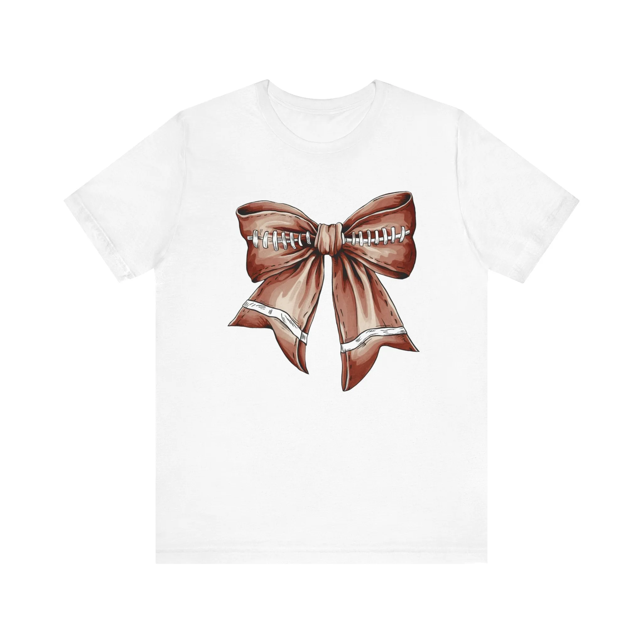 Football Bow Unisex Jersey Short Sleeve Tee