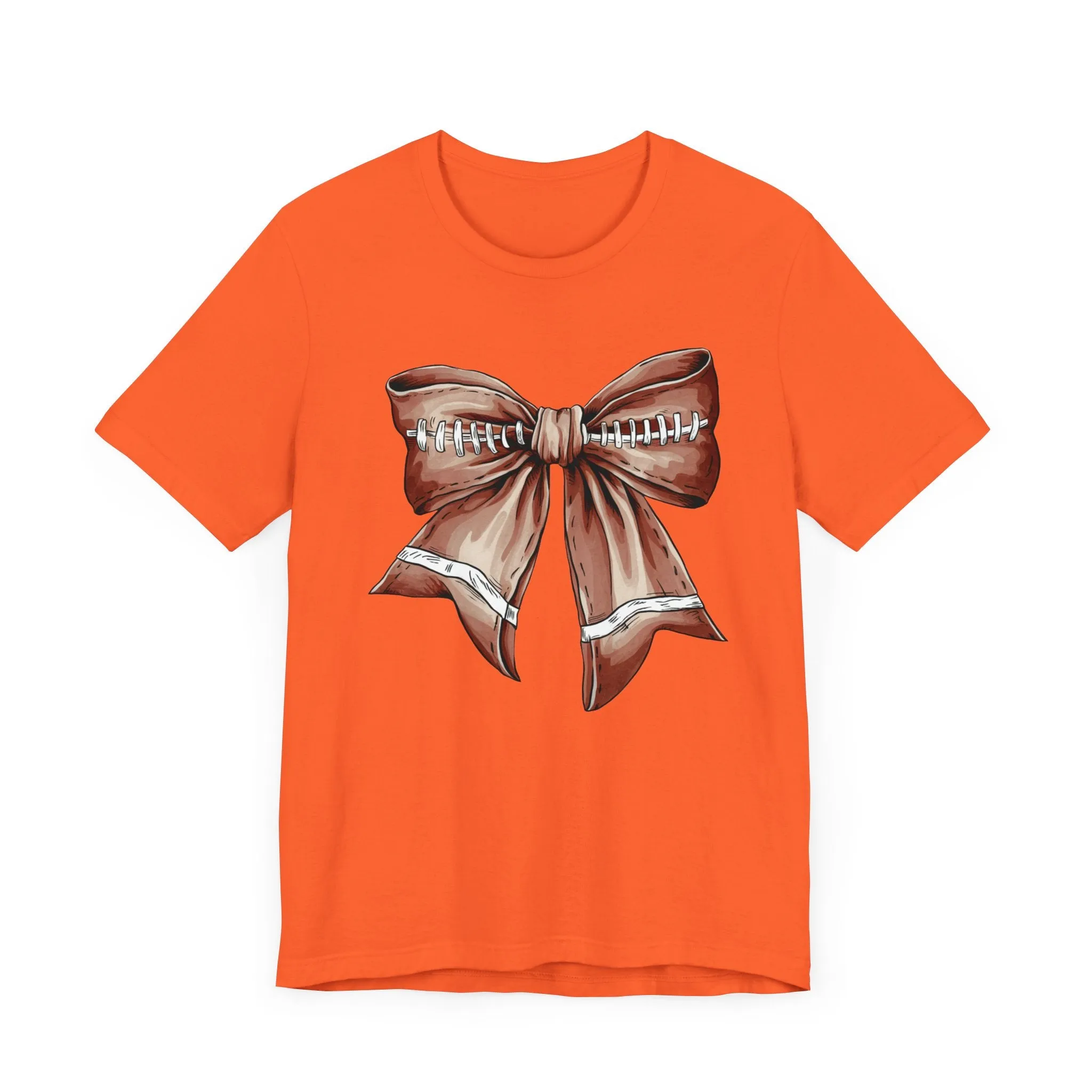 Football Bow Unisex Jersey Short Sleeve Tee