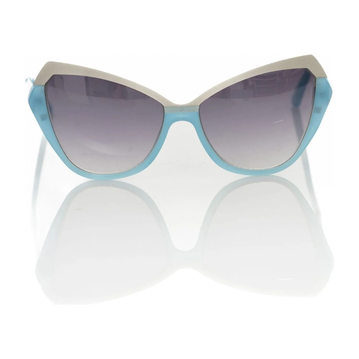 Frankie Morello Light Blue Acetate Women's Sunglass