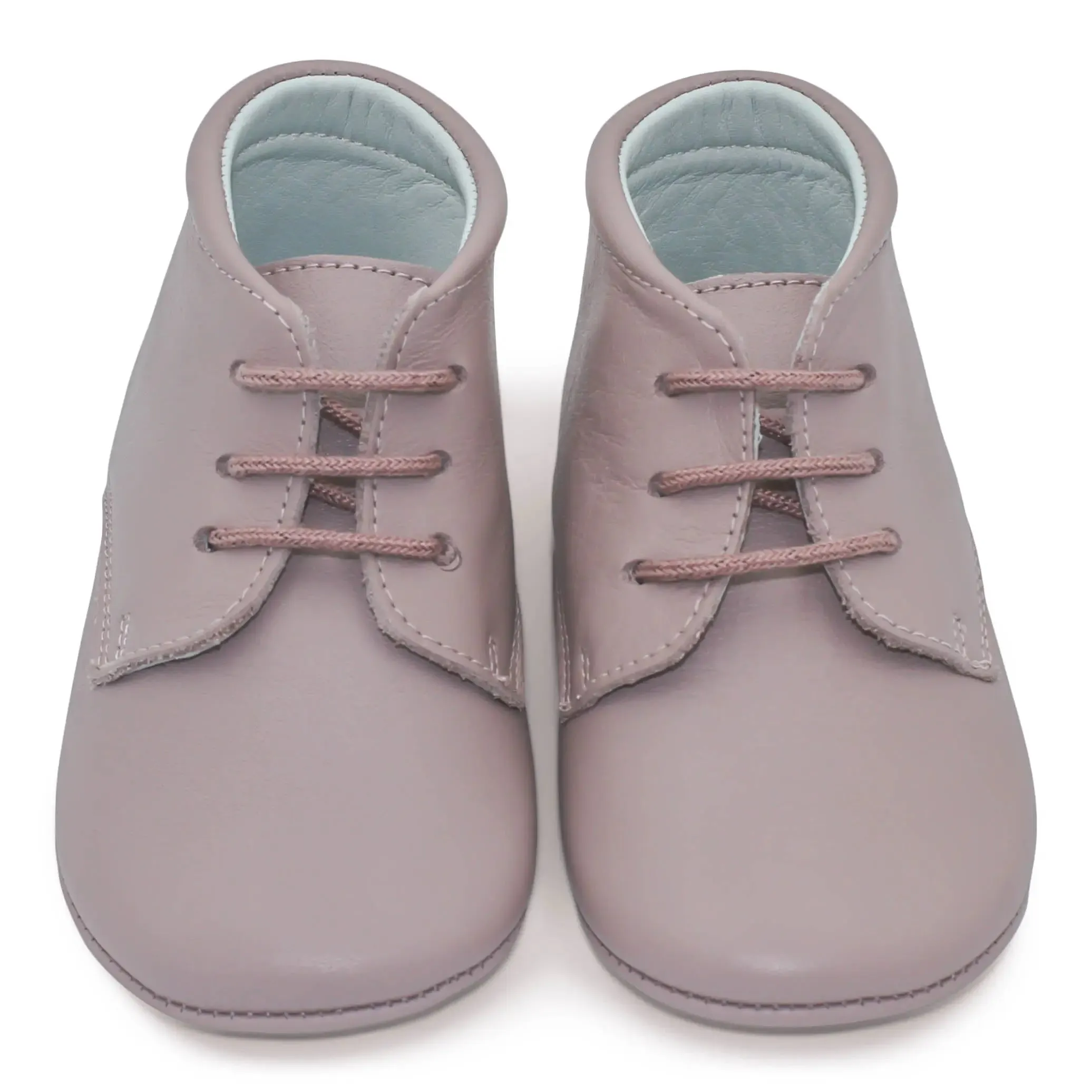 Gabriella- Pink Leather Baby Booties