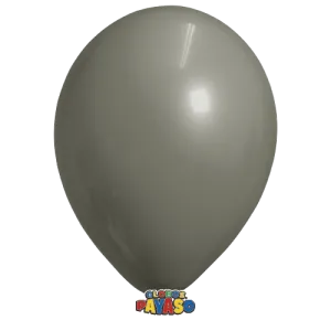 Globos Payaso 12in Balloon Decorator Gray 50ct