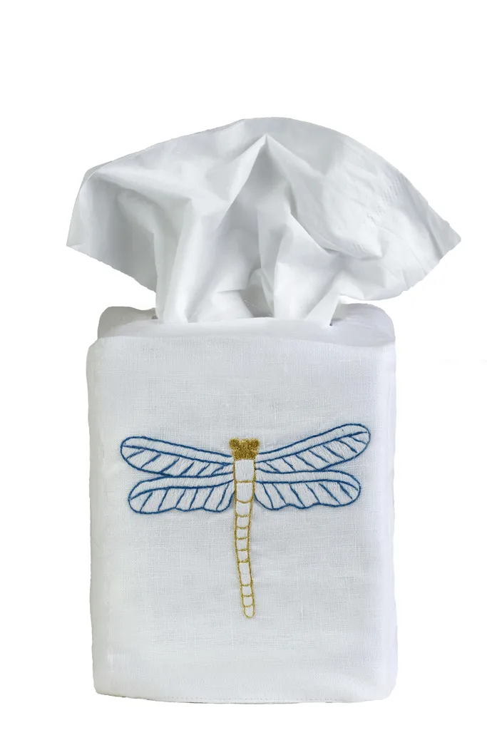 Hamptons Dragonfly Tissue Box Cover