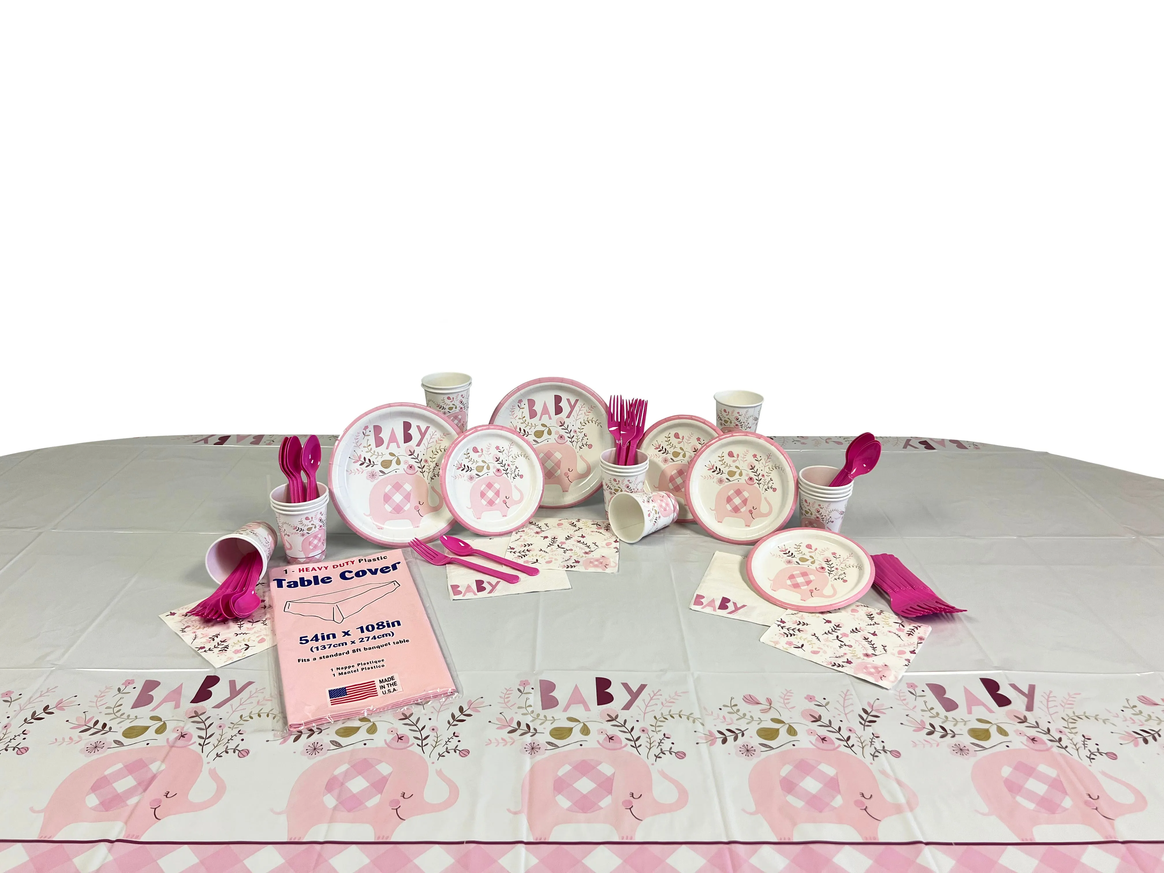 It's a Girl, Baby Shower Kit for 8 or 16 Guest