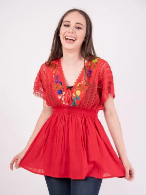 Jazmin Blouse Red