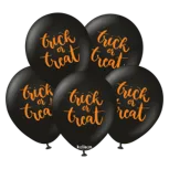 Kalisan 12" Trick or Treat Printed Latex Balloon, 25 pieces