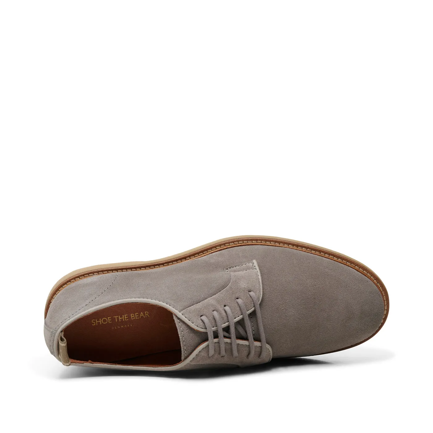 Kip derby water repellent suede - TAUPE