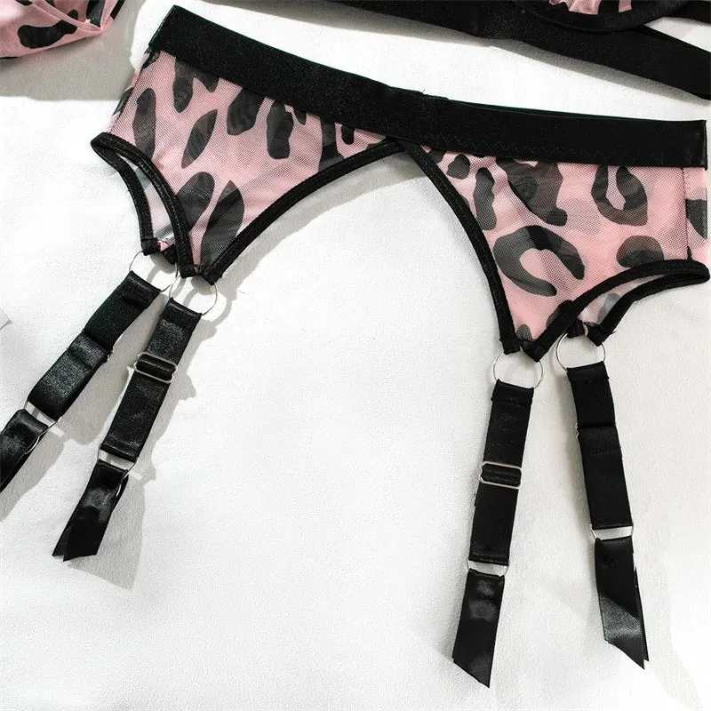 Level-Up Leopard Lingerie Set