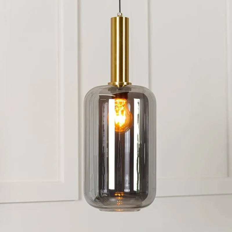 Louisana 1 Light Small Pendant Light - Black