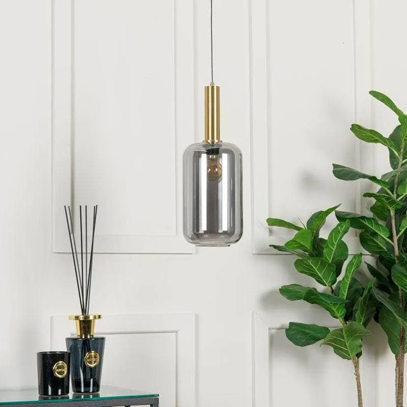 Louisana 1 Light Small Pendant Light - Black