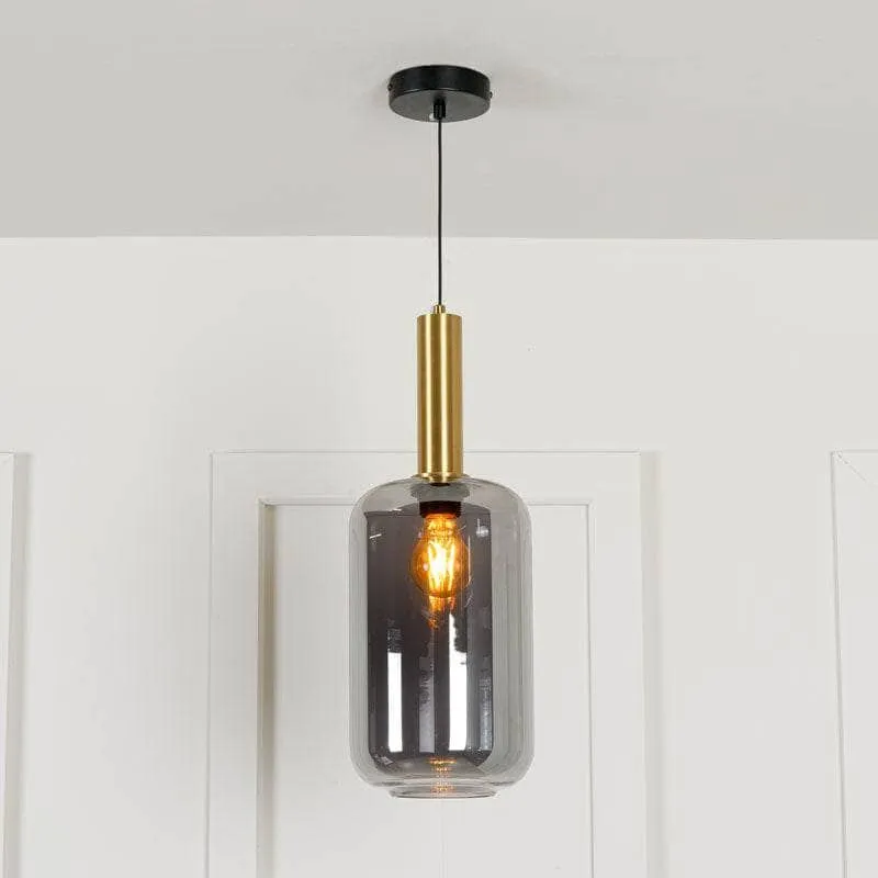 Louisana 1 Light Small Pendant Light - Black