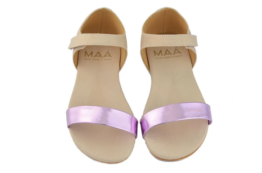 MAA Girls Metallic Pink and Blush Pink Sandal